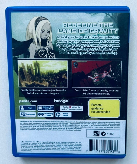 Gravity Rush, английская версия - картридж для PlayStation Vita, Б/У - Фото 3 Gravity Rush, английская версия - картридж для PlayStation Vita, Б/У - изображение 3