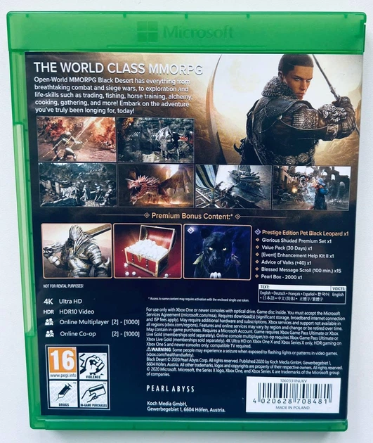 Black Desert Prestige Edition, английская версия- диск для XBOX Series X / XBOX One, Б/У - изображение 3