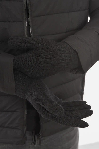Перчатки мужские акриловые утепленные черного цвета Henaizini размер One Size (189483) - изображение 2