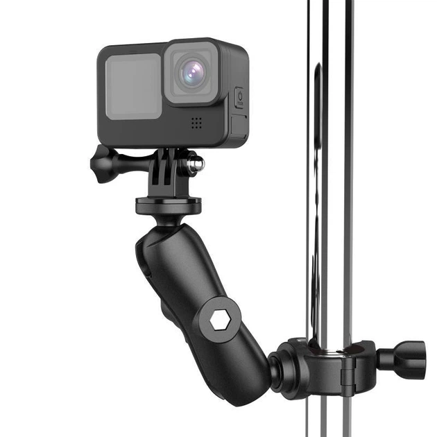 Крепление на руль мотоцикла велосипеда трубу для экшн камер Xiaomi YI SJCam GoPRO DJI - изображение 5