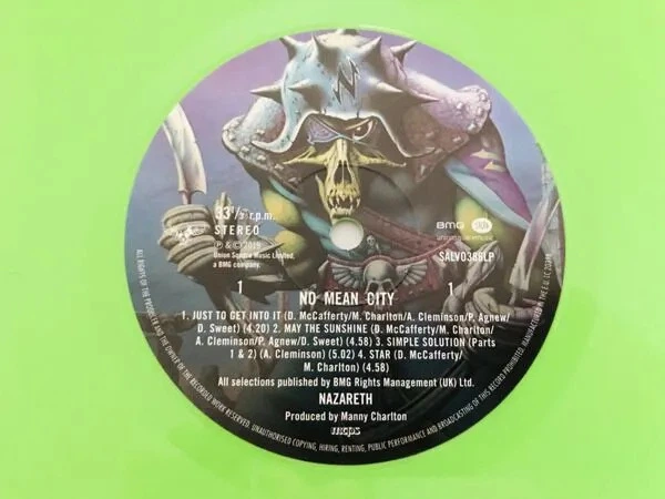 Виниловая пластинка Nazareth - No Mean City, Remastered Green Vinyl edition - Фото 3 Виниловая пластинка Nazareth - No Mean City, Remastered Green Vinyl edition - изображение 3