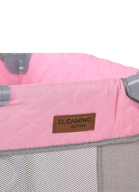 Дитячий ігровий манеж El Camino ME 1096 ACTIVE Pink Gray - зображення 3