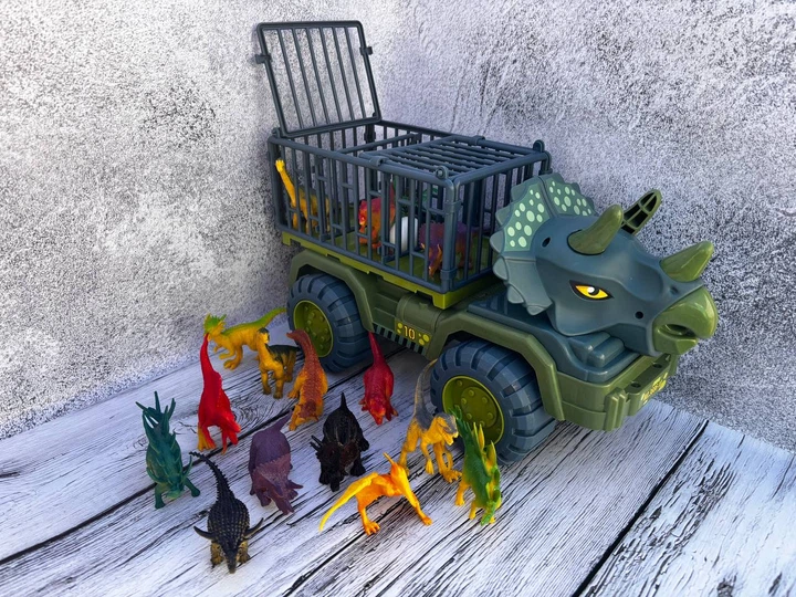 Развивающий набор Triceratops грузовик с динозаврами 17 шт - изображение 2