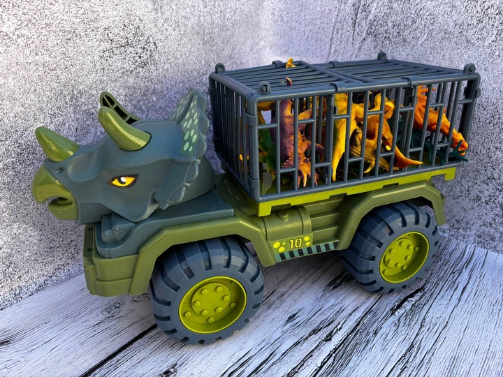 Развивающий набор Triceratops грузовик с динозаврами 17 шт - изображение 4