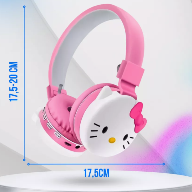 Наушники беспроводные Bluetooth с микрофоном аниме hello kittyгеншен, манги, Санріо Кітті, Мелоди розовый (AN)321500 - Фото 2 Наушники беспроводные Bluetooth с микрофоном аниме hello kittyгеншен, манги, Санріо Кітті, Мелоди розовый (AN)321500 - изображение 2
