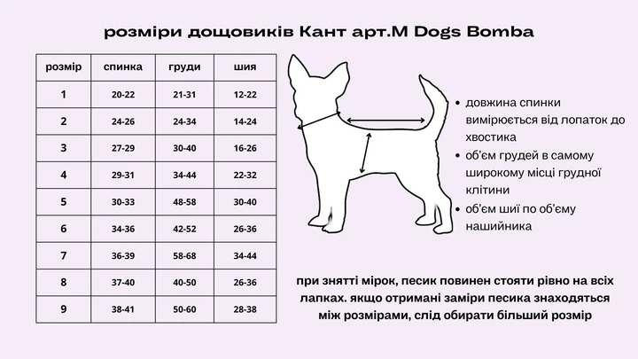 Дощовик для собак Dogs Bomba кант оливка M-100 9 р. - зображення 7