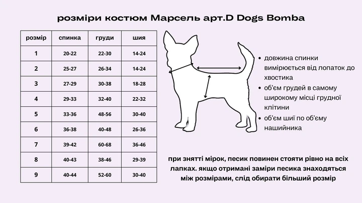 Костюм для собак Dogs Bomba Марсель лаванда D-187 6 р. - изображение 7