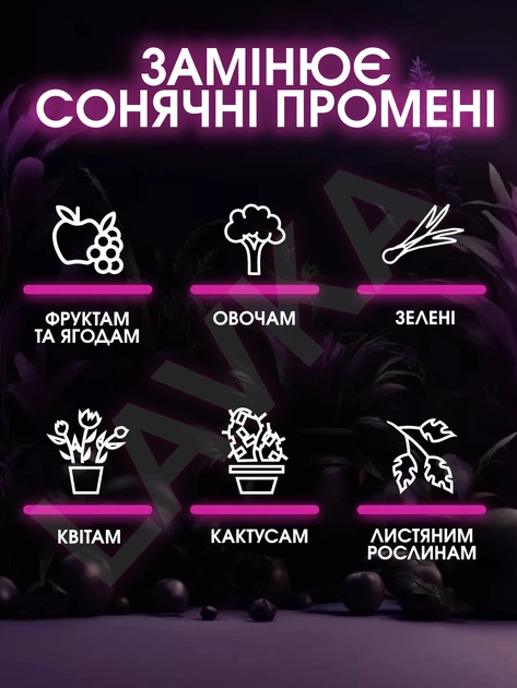 Фитолампа Lavka светодиодный светильник для растений рассады комнатных цветов 2 головы фитолампа на прищепке весь спектр автовыключение 711244201 - изображение 5