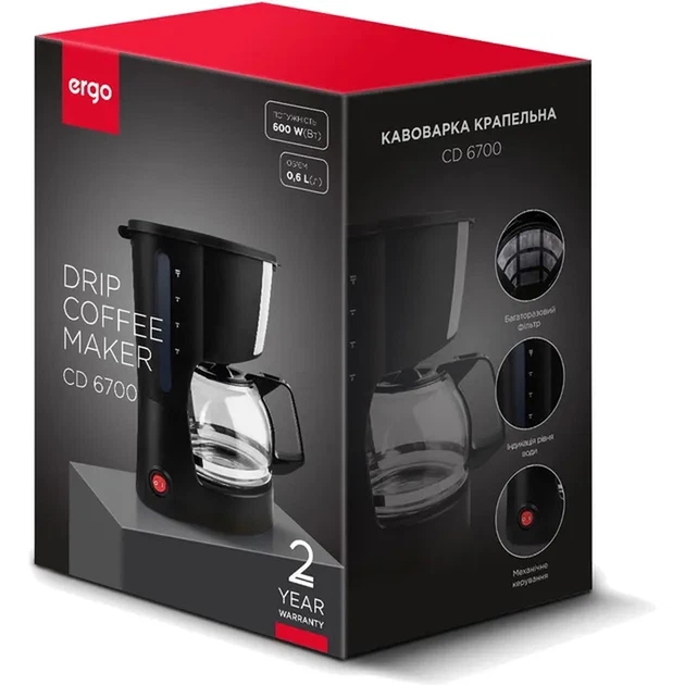 Крапельна кавоварка ERGO CD 6700 - изображение 2