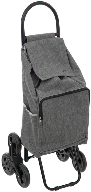 Torba na kółkach 5five Simply Smart 36 L Szara (3560231535070) - obraz 1