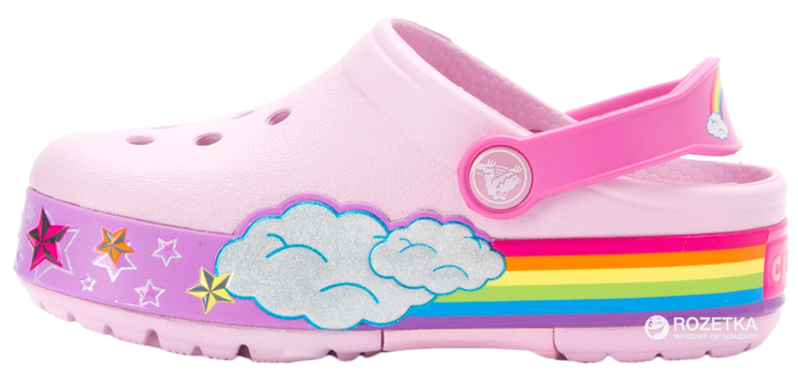 Crocs Kids Lights Rainbow Heart 202662 6GD J3 34 35 21.7