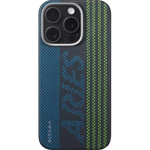 Карбоновий чохол, що світиться Pitaka x Aries Tactile Woven Case Credit card для iPhone 16 Pro Max (KI1601CRP) - Фото 1 Карбоновий чохол, що світиться Pitaka x Aries Tactile Woven Case Credit card для iPhone 16 Pro Max (KI1601CRP) - зображення 1