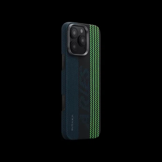 Карбоновий чохол, що світиться Pitaka x Aries Tactile Woven Case Credit card для iPhone 16 Pro Max (KI1601CRP) - Фото 2 Карбоновий чохол, що світиться Pitaka x Aries Tactile Woven Case Credit card для iPhone 16 Pro Max (KI1601CRP) - зображення 2