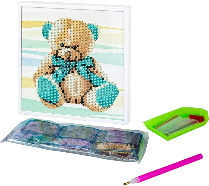 Zestaw do haftu diamentowego Panta Plast Miś 20 x 20 cm (4030969897744) - obraz 3