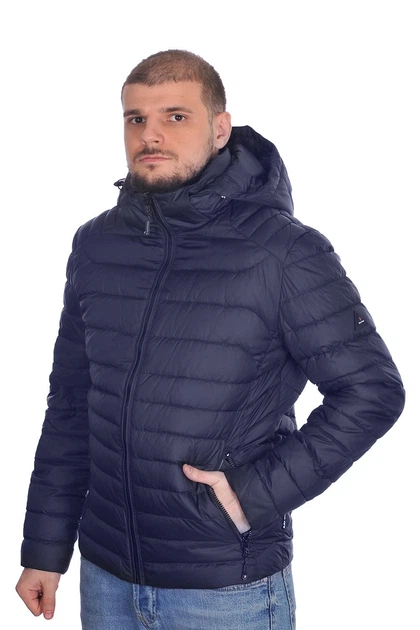 Куртка єврозима BLACK VINYL 24-C23-1315CQ 56 темно-синя - Фото 2 Куртка єврозима BLACK VINYL 24-C23-1315CQ 56 темно-синя - зображення 2