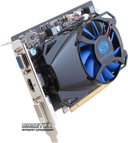 Відеокарта Sapphire PCI-Ex Radeon R7 250 2048MB GDDR5 (128bit) (925/4500) (DVI, HDMI, VGA) (11215-20-20G) - зображення 2