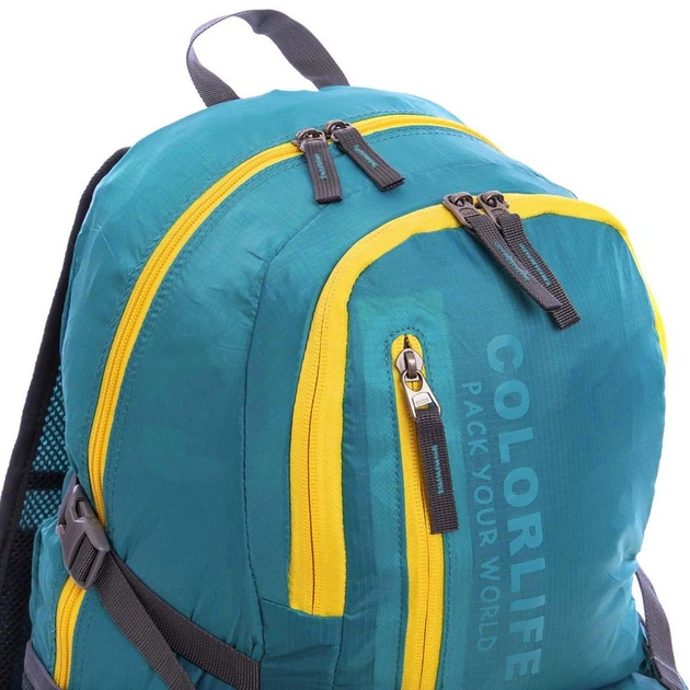 Рюкзак спортивный COLOR LIFE 1554 (PL, нейлон, р-р 46х30х17см, 24л, Бирюзовый) (1554_Бирюзовый) - изображение 4