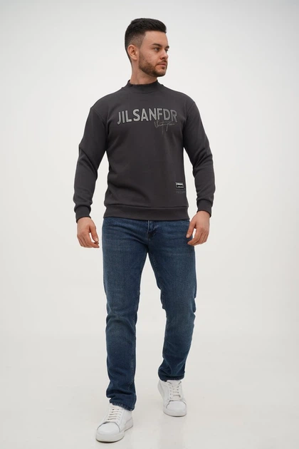 Свитшот с принтом флис Trend Collection 61609 Антрацит (GRAY) 3XL - Фото 3 Свитшот с принтом флис Trend Collection 61609 Антрацит (GRAY) 3XL - изображение 3