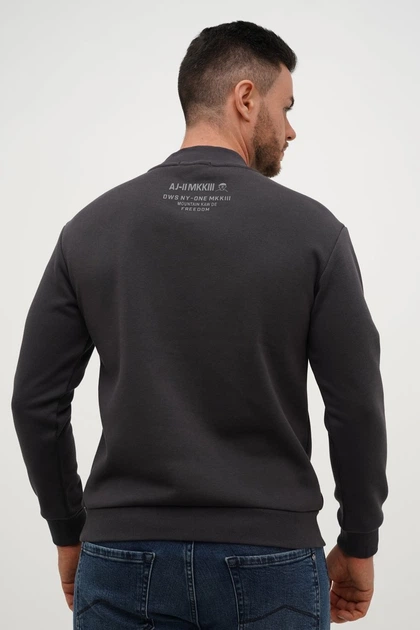 Свитшот с принтом флис Trend Collection 61609 Антрацит (GRAY) 3XL - Фото 4 Свитшот с принтом флис Trend Collection 61609 Антрацит (GRAY) 3XL - изображение 4