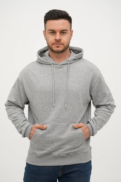 Худи однотонный Trend Collection 369 светло-серый (GREY) 3XL - Фото 10 Худи однотонный Trend Collection 369 светло-серый (GREY) 3XL - изображение 10