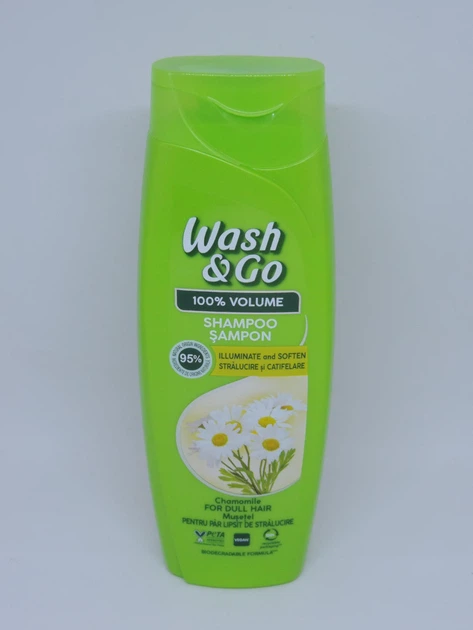 Шампунь Wash&Go з екстрактом ромашки 360 мл (8008970056760) - Фото 1 Шампунь Wash&Go з екстрактом ромашки 360 мл (8008970056760) - изображение 1
