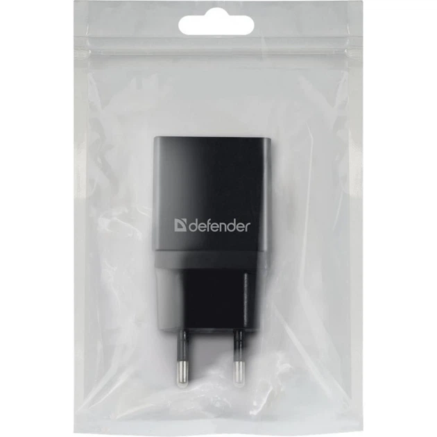 Зарядний пристрій Defender EPA-10 1xUSB 2.1A 5V Black (83572) - Фото 3 Зарядний пристрій Defender EPA-10 1xUSB 2.1A 5V Black (83572) - зображення 3