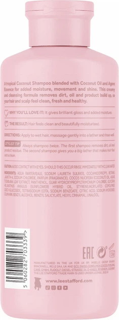 Шампунь для сяйва з кокосовою олією Lee Stafford Coco Loco Shine Shampoo,250мл - изображение 3