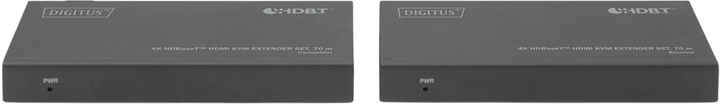 Przełącznik KVM Digitus HDBaseT HDMI KVM Extender Set 4K Black (DS-55512) - obraz 3