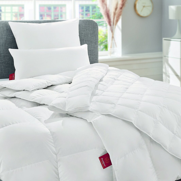 Кассетное теплое пуховое одеяло Brinkhaus Luxus Warm, Евро, Белый - изображение 5
