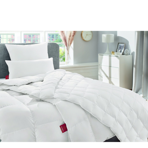 Кассетное теплое пуховое одеяло Brinkhaus Luxus Warm, Полуторний, 155X220 см - изображение 5