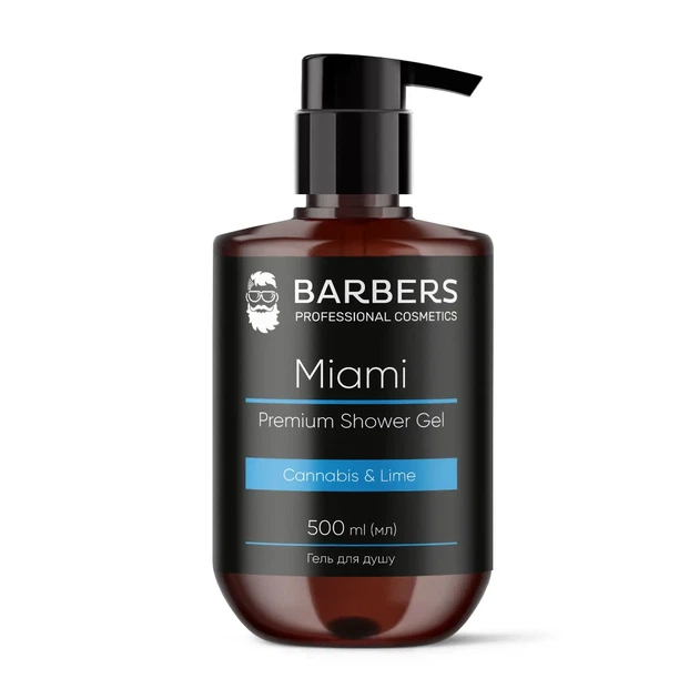 Гель для душу Barbers Miami 500 мл - Фото 1 Гель для душу Barbers Miami 500 мл - зображення 1