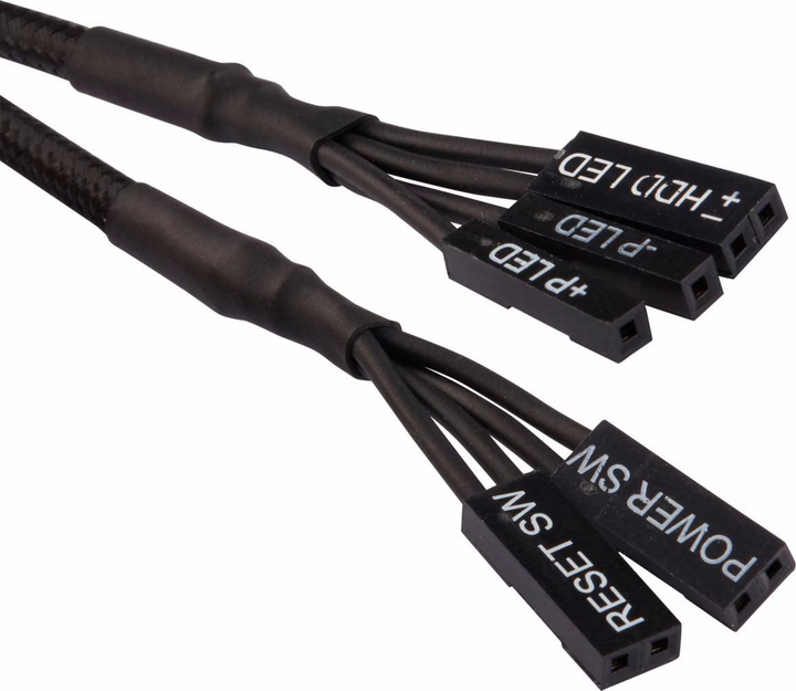 Набір кабелів для передньої панелі CORSAIR Premium 30 см Black (CC-8900244) - зображення 8