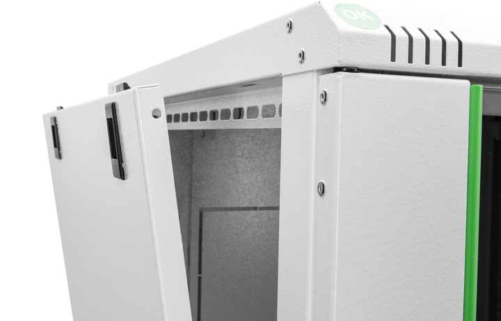 Серверна підвісна шафа Digitus Dynamic Basic Series 19" 12U 600x450 Grey (DN-19 12-U-EC) - зображення 6