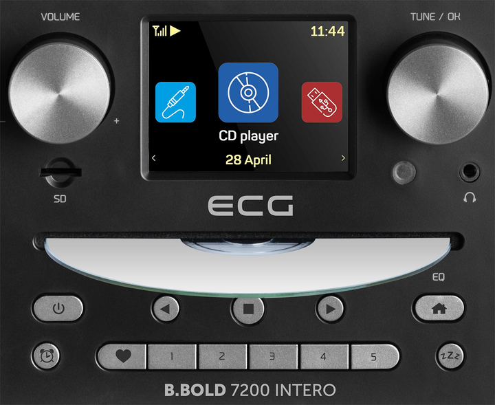 Интернет/DAB+/FM-радио с компакт-диском ECG B.BOLD 7200 Intero Black - изображение 13