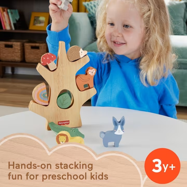 Drewniany zestaw do zabawy Fisher-Price drzewko (0194735238224) - obraz 5