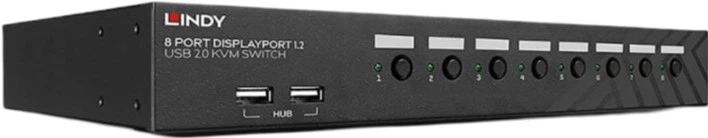 Przełącznik KVM Lindy 8 Port DisplayPort 1.2, USB 2.0 & Audio Black (4002888395403) - obraz 4