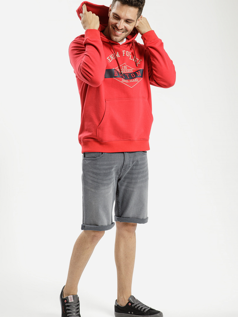 Худі чоловіче Cross Jeans 25451-007 M Червоне (8697319672855) - зображення 3
