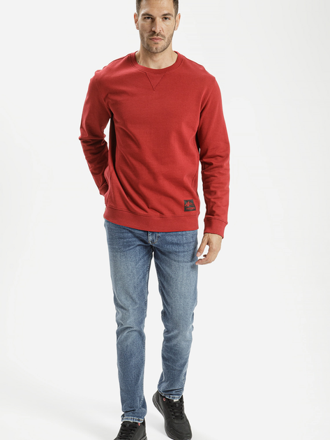 Bluza bez kaptura męska Cross Jeans 25457-407 S Czerwona (8697319673692) - obraz 3