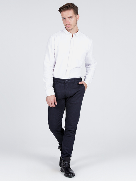 Koszula męska bawełniana eleganska Cross Jeans 35253-008 2XL Biała (8699438951460) - obraz 3