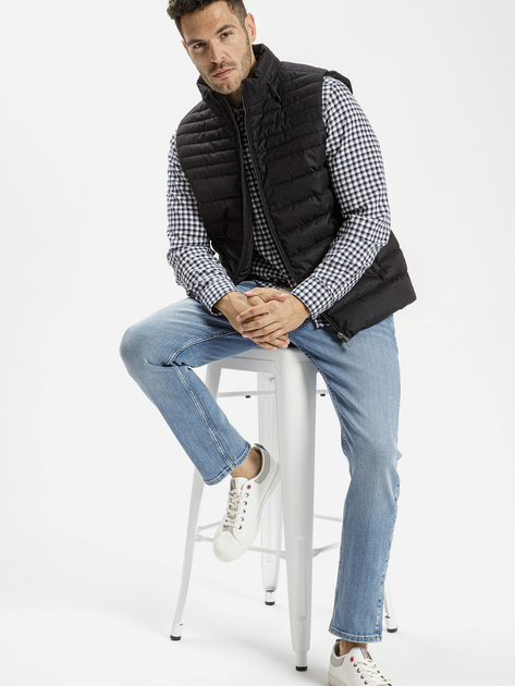 Bezrękawnik męski pikowany Cross Jeans 40283-168 2XL Czarny (8697319646412) - obraz 3