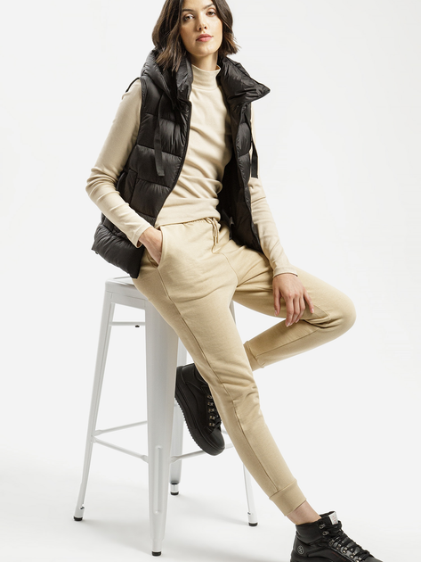 Спортивні штани жіночі Cross Jeans 80133-009 S Бежеві (8697319673739) - зображення 3