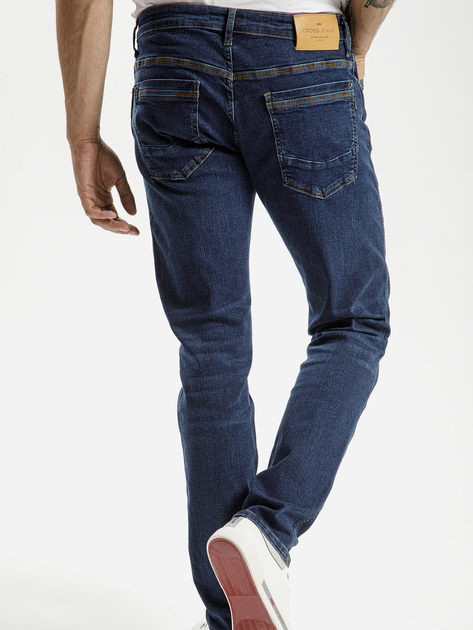 Jeansy slim fit męskie Cross Jeans E 185-173 34/30 Niebieskie (8697319455038) - obraz 2