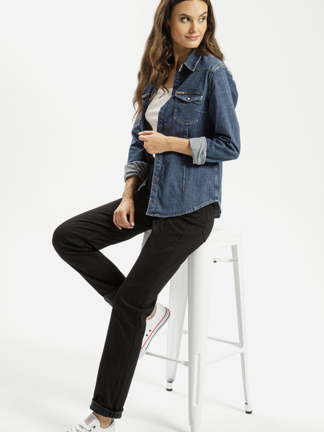 Джинси Regular Fit жіночі Cross Jeans N 492-008 36/32 Чорні (8697319693928) - зображення 3