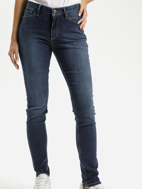 Jeansy skinny damskie Cross Jeans N 497-313 27/30 Granatowe (8697319683394) - obraz 1