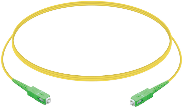 Optyczny kabel patch Ubiquiti UFiber SC/APC G.657.A1 simplex 1.2 m Yellow (UF-SM-PATCH-APC-APC) - obraz 2