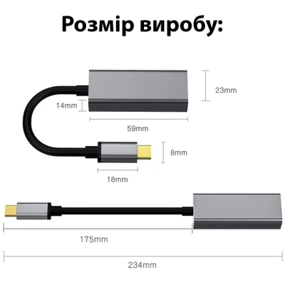 Адаптер Dynamode USB3.0 Type-C to 1000/100 Mbit/s RJ-45 (RTL8153) 0.13 m (DM-AD-GLAN-C) - изображение 8
