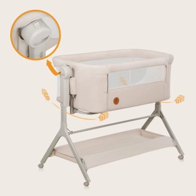 Кроватка Lionelo приставная LEONIE PLUS BEIGE SAND (LO-LEONIE PLUS BEIGE SAND) - Фото 4 Кроватка Lionelo приставная LEONIE PLUS BEIGE SAND (LO-LEONIE PLUS BEIGE SAND) - изображение 4