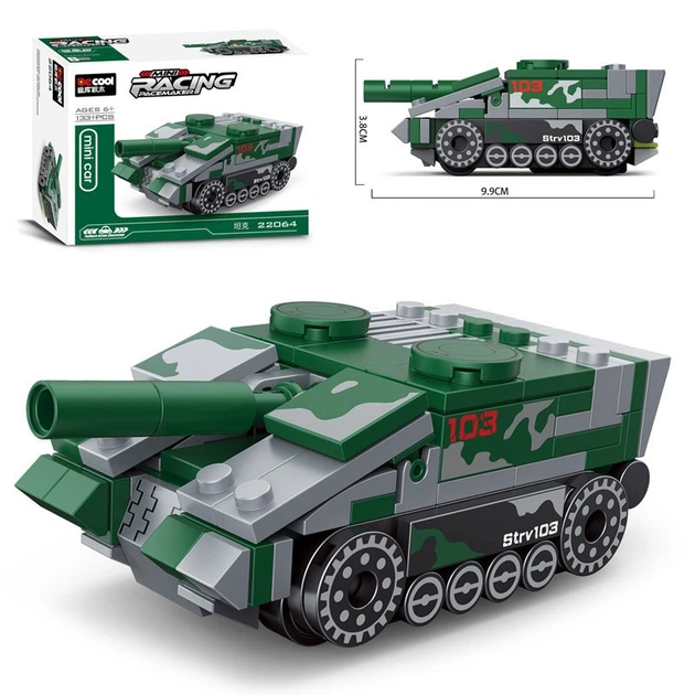 Конструктор инерционный Decool Mini Racing Танк Т-103 - изображение 2