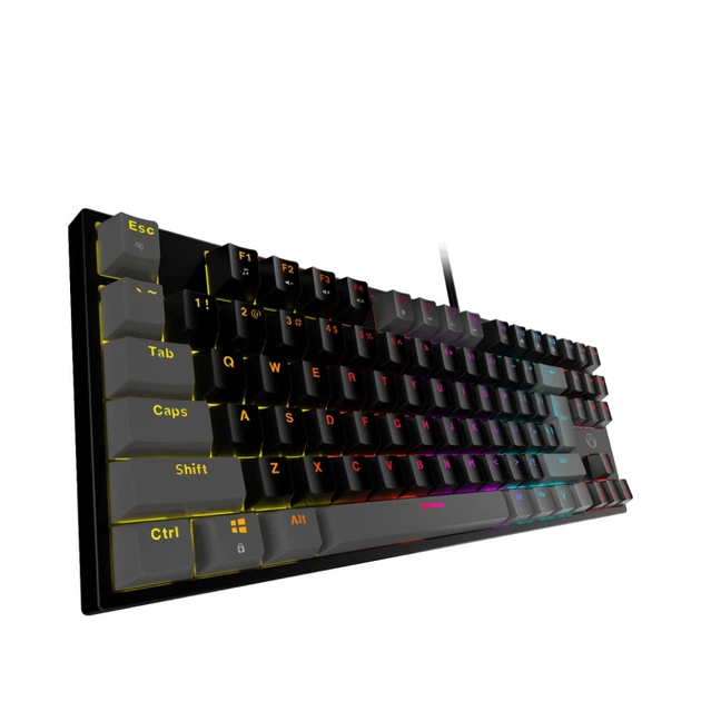 Клавіатура Ігрова Fantech ATOM MK876 Blue Switch Колір Сірий/Чорний - зображення 5