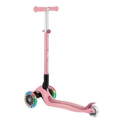 Самокат Globber Primo Foldable Lights колеса с подсветкой до 50 кг 3+ Пастельно-розовый (432-211-3) - изображение 8